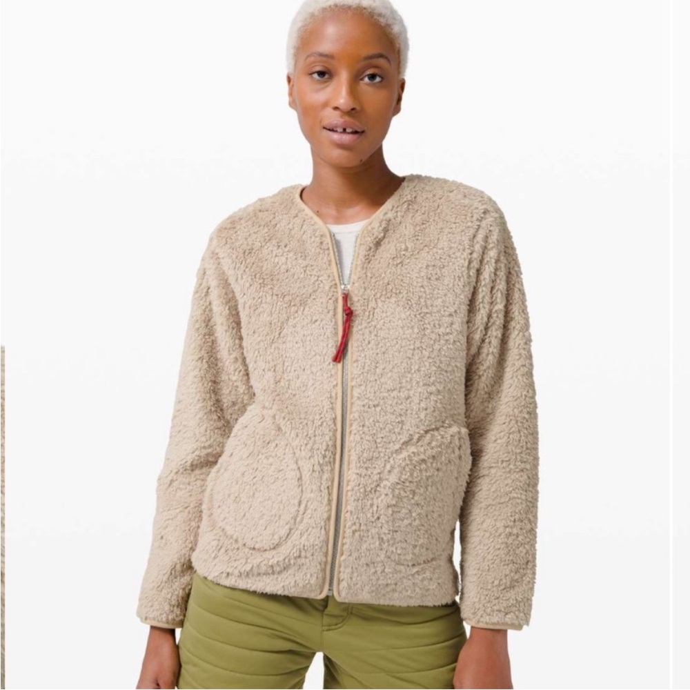 Lululemon Oh So Sherpa Full Zip Jacket Sz 4